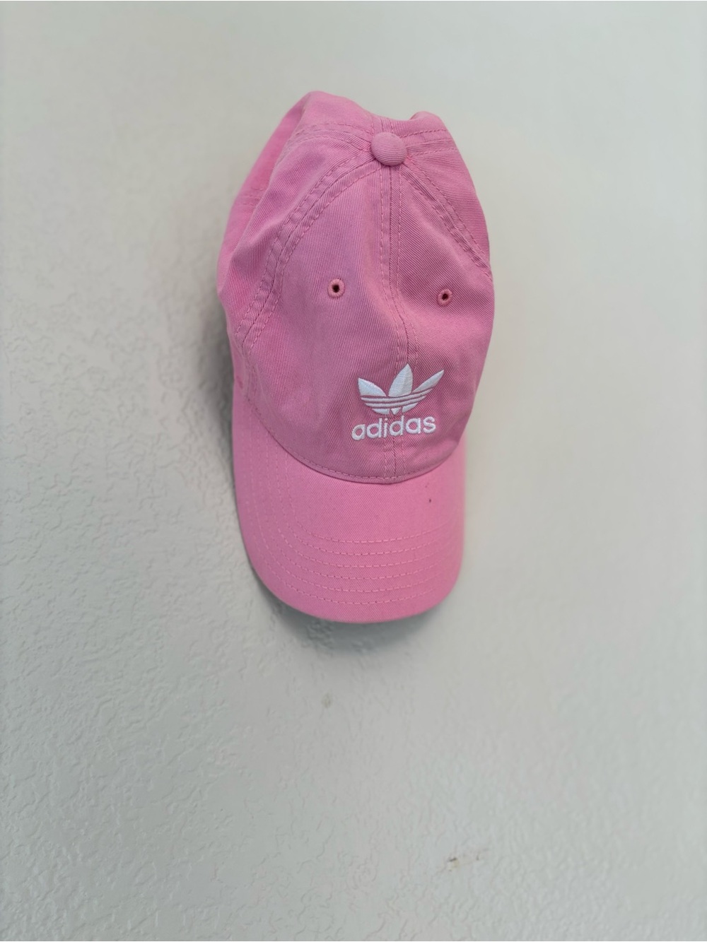Adidas Women’s Pink Trefoil Cap with Embroidered Logo